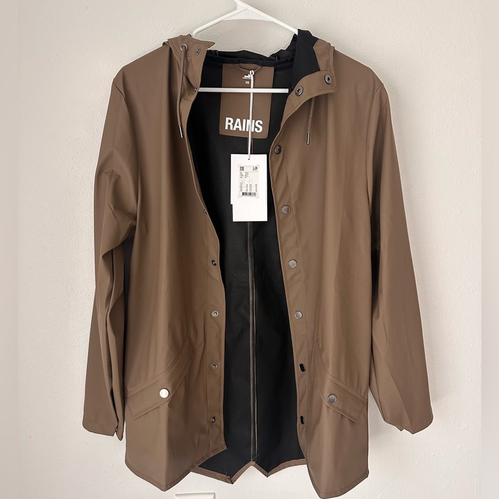 NWT- RAINS- raincoat jacket